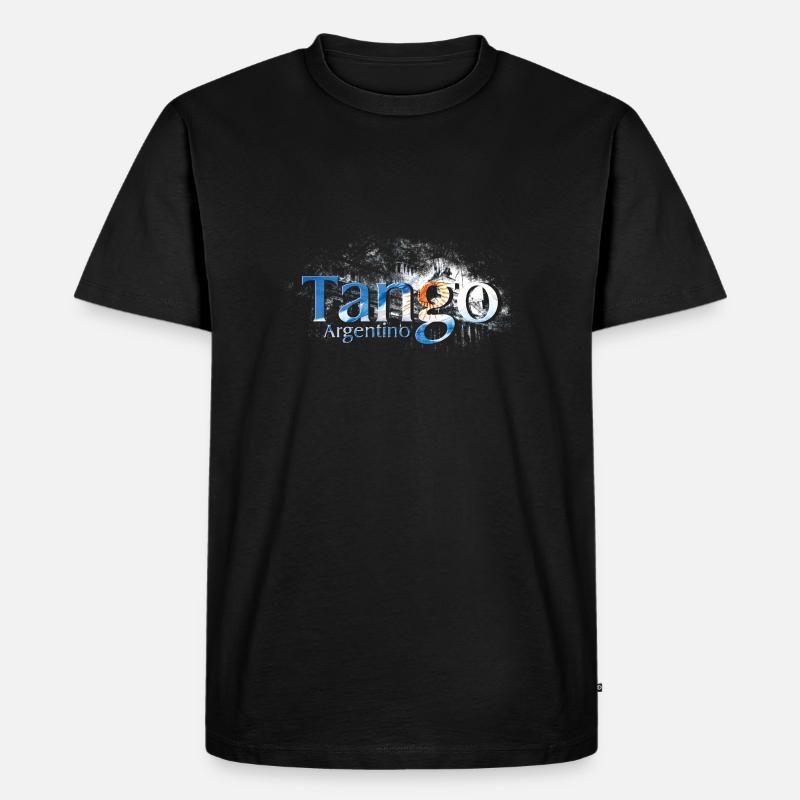 tango - Männer Premium Bio T-Shirt - Schwarz
