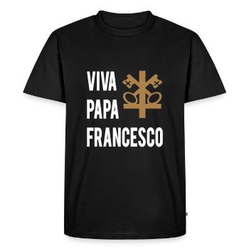 VIVA PAPA FRANCESCO - T-shirt Premium bio Homme - noir - Devant - Nico (187cm)