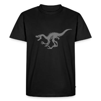 velociraptor - T-shirt Premium bio Homme - noir - Devant - Nico (187cm)