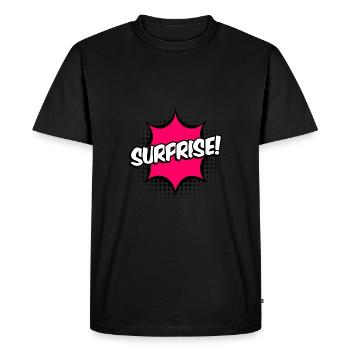 SURPRISE ! - T-shirt Premium bio Homme - noir - Devant - Nico (187cm)