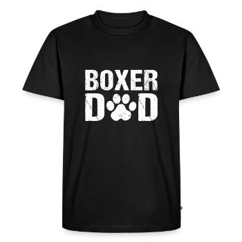Boxer Dad German Boxer Dogs - Men's Premium Organic T-Shirt - black - Front - Nico (187cm)