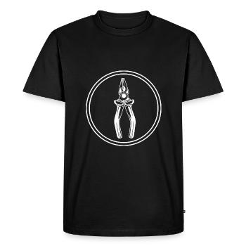 Outil Symbole de pince - T-shirt Premium bio Homme - noir - Devant - Nico (187cm)
