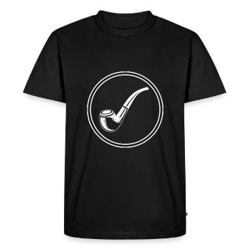 Fumer une pipe - T-shirt Premium bio Homme - noir - Devant - Nico (187cm)
