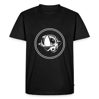 Firefighter Helmet Icon - Men's Premium Organic T-Shirt - black - Front - Nico (187cm)