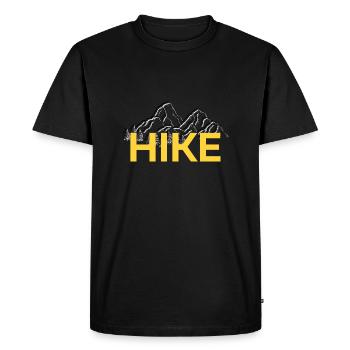 La randonnée est une passion - T-shirt Premium bio Homme - noir - Devant - Nico (187cm)