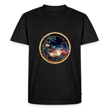 Rose - Men's Premium Organic T-Shirt - black - Front - Nico (187cm)
