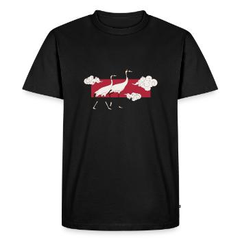 Art du Japon - Art Japonais - T-shirt Premium bio Homme - noir - Devant - Nico (187cm)