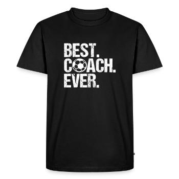 Meilleur entraîneur de football - T-shirt Premium bio Homme - noir - Devant - Nico (187cm)