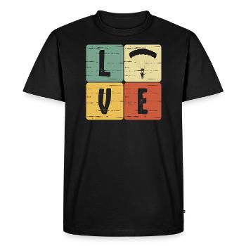 Paragliding - T-shirt Premium bio Homme - noir - Devant - Nico (187cm)