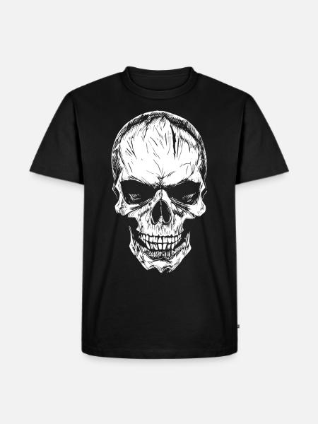 Skull - Men's Premium Organic T-Shirt - black