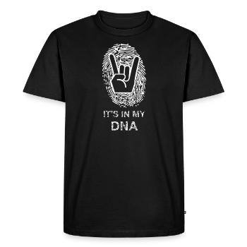 Rock is in my dna - Metal, Music, Gift, Music - Men's Premium Organic T-Shirt - black - Front - Nico (187cm)