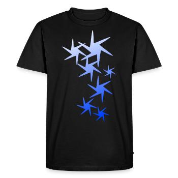 Lace Star Shirt - Men's Premium Organic T-Shirt - black - Front - Nico (187cm)