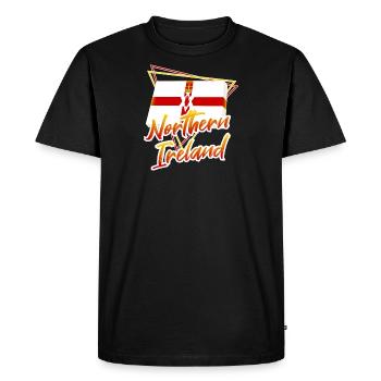 Irlande du Nord - T-shirt Premium bio Homme - noir - Devant - Nico (187cm)