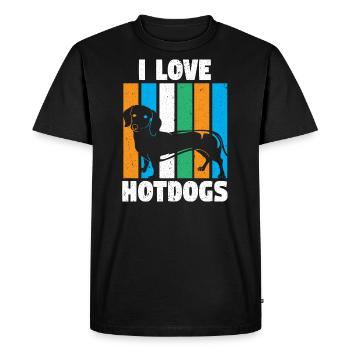 Dog Dog Lover Dog Owner Dog Lover - Men's Premium Organic T-Shirt - black - Front - Nico (187cm)
