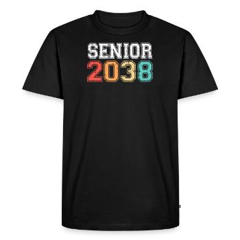 Senior 2038 Graduation Retro Vintage - Men's Premium Organic T-Shirt - black - Front - Nico (187cm)