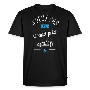 J'peux pas j'ai Grand prix - T-shirt Premium bio Homme - noir - Devant - Nico (187cm)