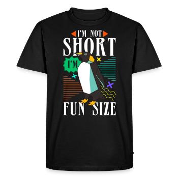 Je ne suis pas petit, je suis de taille amusante - T-shirt Premium bio Homme - noir - Devant - Nico (187cm)