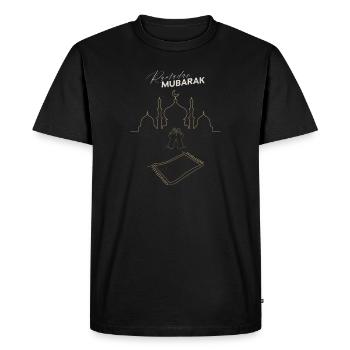 Ramadan Mubarak Pray Hands Carpet - Men's Premium Organic T-Shirt - black - Front - Nico (187cm)