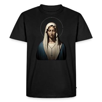 Marie Sérénite - T-shirt Premium bio Homme - noir - Devant - Nico (187cm)