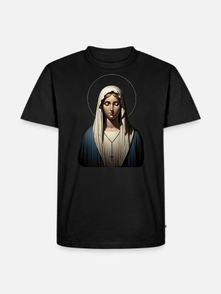 Serene Mary - Men's Premium Organic T-Shirt - black