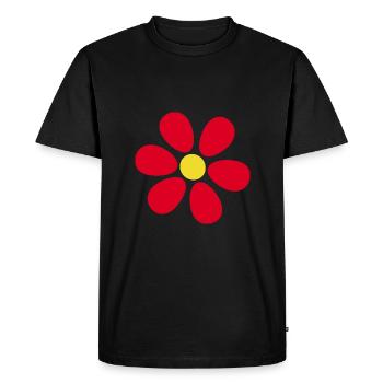 Fleur Rouge Fleur Rouge Fleurs Rouge Fleurs Rouge - T-shirt Premium bio Homme - noir - Devant - Nico (187cm)