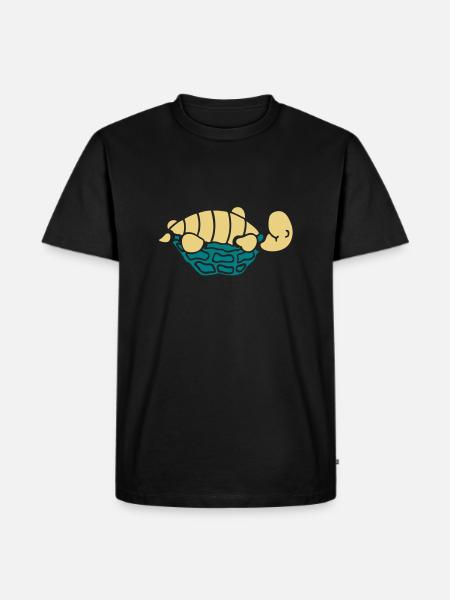 Schildkröte - Männer Premium Bio T-Shirt - Schwarz