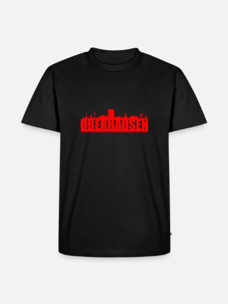 Oberhausen skyline - Men's Premium Organic T-Shirt - black