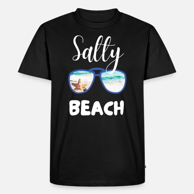 SALZIGER STRAND - Männer Premium Bio T-Shirt - Schwarz