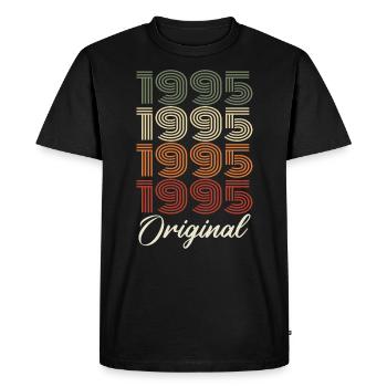 1995 Cadeau D'anniversaire Vintage Original 1995 - T-shirt Premium bio Homme - noir - Devant - Nico (187cm)