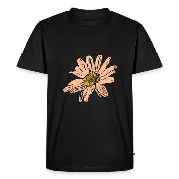 Fleur Pastel Fleurs Fleurs Pastel - T-shirt Premium bio Homme - noir - Devant - Nico (187cm)