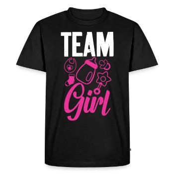 Team Girl Baby Sex Reveal - T-shirt Premium bio Homme - noir - Devant - Nico (187cm)