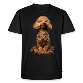 Poodle - Men's Premium Organic T-Shirt - black - Front - Nico (187cm)