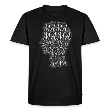 Fête des Mères Gamer Maman Idée Cadeau Drôle - T-shirt Premium bio Homme - noir - Devant - Nico (187cm)