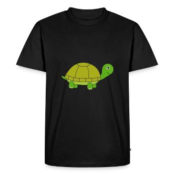 Turtle - Men's Premium Organic T-Shirt - black - Front - Nico (187cm)