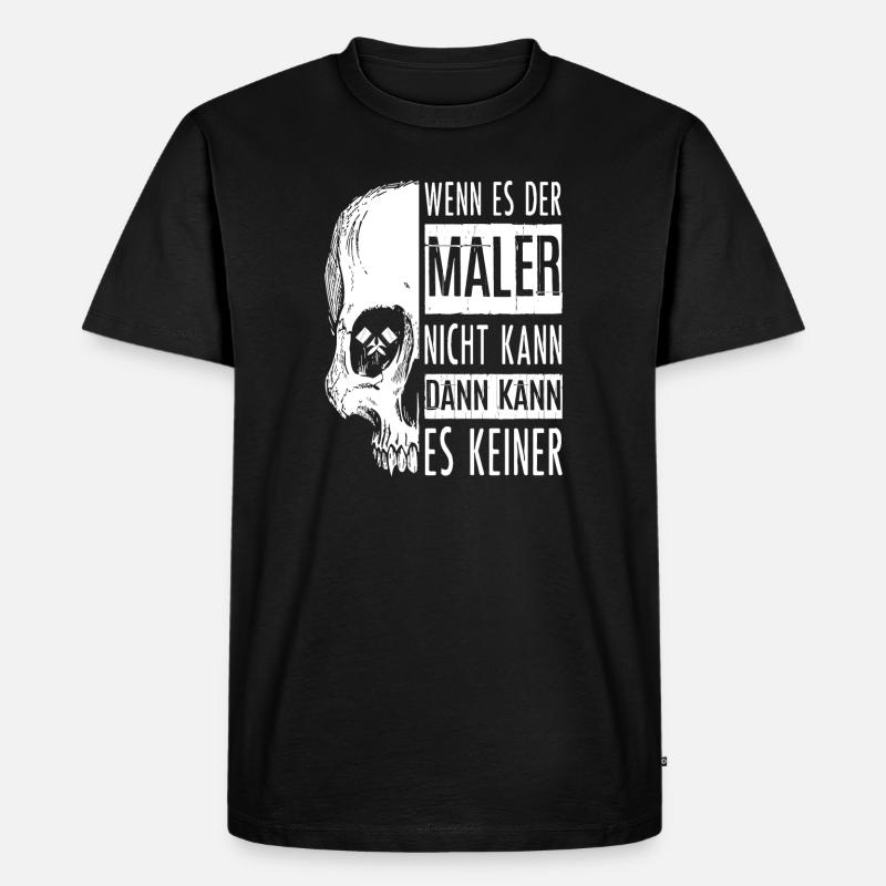 Der Maler - Männer Premium Bio T-Shirt - Schwarz