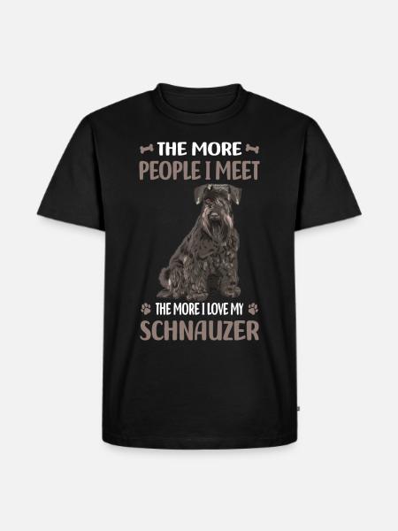 Schnauzer dog breed - Men's Premium Organic T-Shirt - black