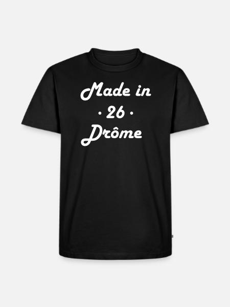 Made in Drôme - T-shirt Premium bio Homme - noir