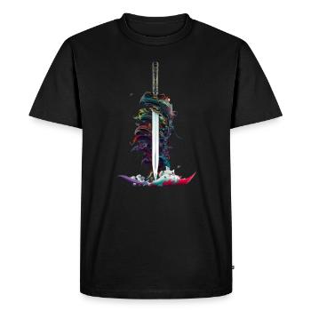 Épée magique - T-shirt Premium bio Homme - noir - Devant - Nico (187cm)