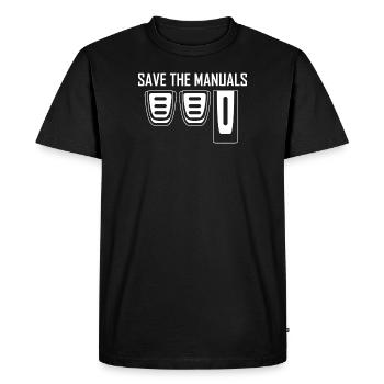 Enregistrer les manuels Réglage manuel de la vitesse - T-shirt Premium bio Homme - noir - Devant - Nico (187cm)