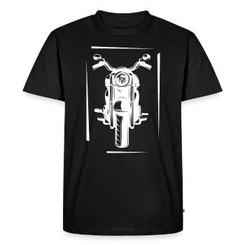 Motorcycle - motorbike / Freedom Rider - Men's Premium Organic T-Shirt - black - Front - Nico (187cm)
