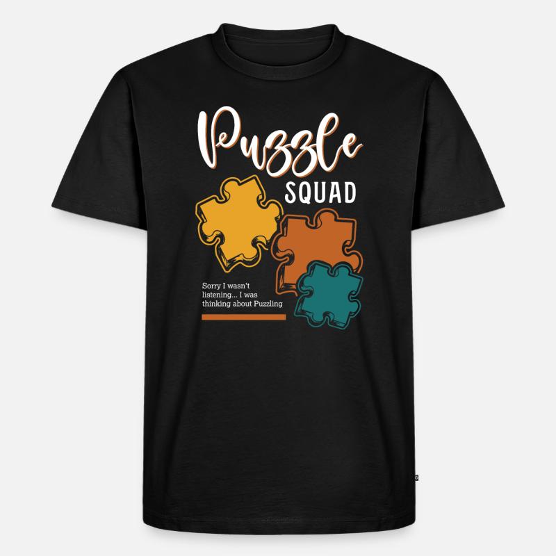 Puzzle Squad Puzzle Squad - T-shirt Premium bio Homme - noir