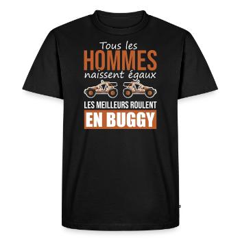 les meilleurs roulent en buggy | off road - T-shirt Premium bio Homme - noir - Devant - Nico (187cm)