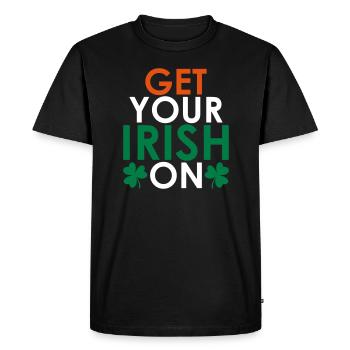 Obtenez votre irlandais sur - T-shirt Premium bio Homme - noir - Devant - Nico (187cm)