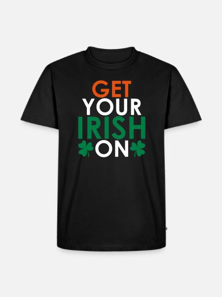 Get your irish on - Men's Premium Organic T-Shirt - black