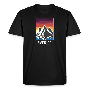 Sverige - T-shirt Premium bio Homme - noir - Devant - Nico (187cm)