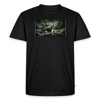 Ship of Shadows - Men's Premium Organic T-Shirt - black - Front - Nico (187cm)