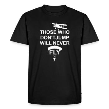 Parachutisme - cadeau de parachute - T-shirt Premium bio Homme - noir - Devant - Nico (187cm)