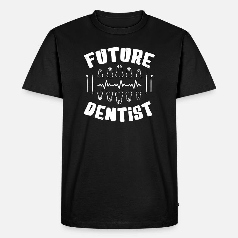 futureDentist - Männer Premium Bio T-Shirt - Schwarz