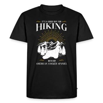 American Cocker Spaniel - Men's Premium Organic T-Shirt - black - Front - Nico (187cm)
