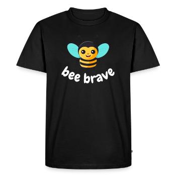 Cute Bee Cartoon Style Tshirt pour enfants - T-shirt Premium bio Homme - noir - Devant - Nico (187cm)